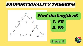 Finding the length using the proportionality theorem  Euclidean geometry [upl. by Nimra]