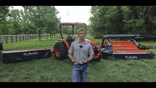 Kubota Hay Mower Testing  DM1024 and DMC8032R [upl. by Jarvey]