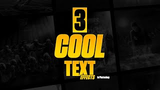 3 COOL TEXT EFFECTS IN PHOTOSHOP [upl. by Amick]