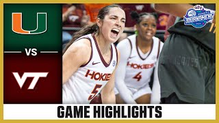 Virginia Tech vs Miami Game Highlights  2024 Ally ACC Womens Basketball Tournament [upl. by O'Driscoll]