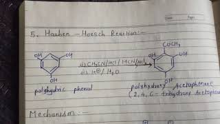 Lecture65 Phenols Hauben Hoesch Reaction by Miss Sapna Chouhan [upl. by Armin]