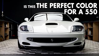 Detailing a Rare 1999 Ferrari 550 Maranello  Bianco Avus Perfection Dry Ice Cleaning amp More [upl. by Glenna]