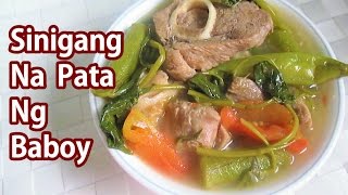 Sinigang Na Pata Ng Baboy Stew Pork Hock Soup [upl. by Doxia]