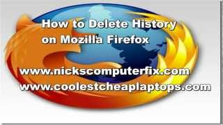 How To Delete History On Mozilla Firefox  Clear Cache [upl. by Hanikahs]