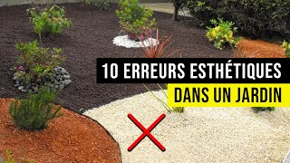 Aménager son Jardin  10 ERREURS Esthétiques à FUIR  ❌ [upl. by Etem]