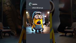 Uncle Gru abandons Minion at the park 🥲 memes minions chatgpt [upl. by Margalo]