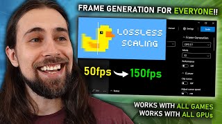 Frame Generation for EVERYONE Lossless Scaling is MUCH better than I thought [upl. by Ainoz199]