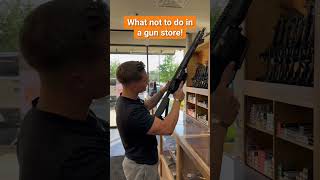 What not to do in a gun store gun firearms [upl. by Solohcin365]