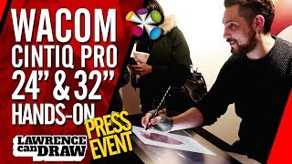 Wacom Cintiq Pro 24 AND 32 handson Review at London launch party [upl. by Cardew]