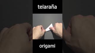 Telaraña de papel paso a paso telaraña origami tutorial short [upl. by Aryajay855]