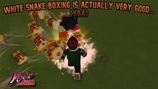 YBA White Snake Boxing is ACTUALLY VERY GOOD [upl. by Opiak401]