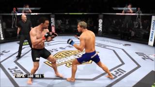 EA SPORTS UFC PS4 Unranked Online Match Jake Ellenberger VS Josh Koscheck [upl. by Emorej]