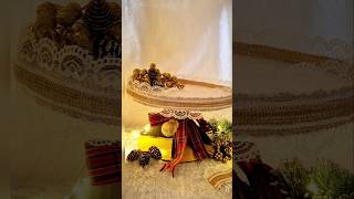 DIY Cake Stand easy craft Idea for christmas shorts yt diy MansisHandmade jyotsanaC [upl. by Ahsinet]