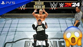 WWE 2K24  Kevin Owens vs Cody Rhodes  Full Match at Bash in Berlin  PS5™ 4K60 [upl. by Azarria636]