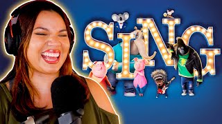 ACTRESS REACTS to SING 2016 SO MANY GREAT COVERS MOVIE REACTION [upl. by Onairda813]