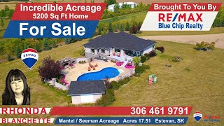 Rhonda Blanchette 306 461 9791 MLS®SK980518 ManteiSeeman Acreage Acres 1751 Estevan SK [upl. by Avert]