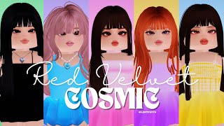 RED VELVET  COSMIC INSPIRED ROBLOX OUTFITS WITH CODES FOR BLOXBURG BERRY AVENUE BROOKHAVEN ETC [upl. by Paget]