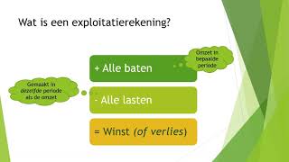 Exploitatierekening [upl. by Henrietta]