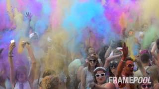 Holi Festival Exclusive 4K Stock Footage  Framepool [upl. by Enelyw101]