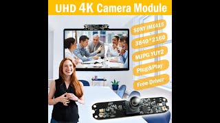 4K WebCam Module with SONY IMX415 Sensor 2Mic amp Type C  Midas Touch [upl. by Salot471]