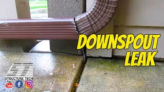 Downspout leak Mendota Heights Home Inspection [upl. by Yrrot]