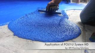 IIPI Flooring Solutions  POLYU SYSTEM Polyurethane  PU Flooring [upl. by Schlessinger336]