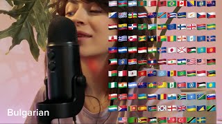 quotASMR Saying health in 50 Languages  Relaxing Multilingual Toastsquot🩺☀️💕 [upl. by Pilloff]