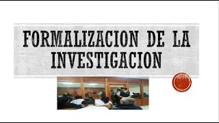 LA FORMALIZACION  DERECHO PROCESAL PENAL CHILE [upl. by Dadirac]