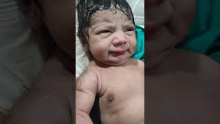 new born baby boy just after birth viralvideo cutebaby newbornbaby baby [upl. by Ybhsa]