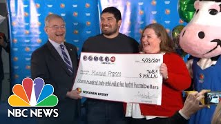 Lottery Winner On 786 Million Prize ‘I Pretty Much Felt Lucky’  NBC News [upl. by Maiah]