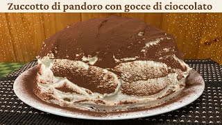 Zuccotto di pandoro  RICETTA FACILE CON GOCCE DI CIOCCOLATO [upl. by Toiboid]