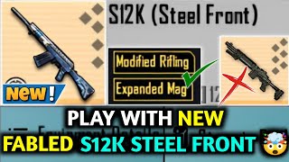 PLAY WITH NEW FABLED S12K STEEL FRONT 🤯 PUBG METRO ROYALE CHAPTER 21 [upl. by Dibbell]