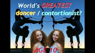 Amazing 10 year old dancer contortionist and footarcher  Meet Bella [upl. by Keon]