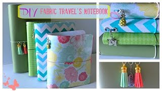 DIY Fabric Travelers Notebook [upl. by Magel]