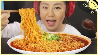 ASMR SPICY FIRE NOODLE STEW l Eating Sounds l No Talking [upl. by Deden]