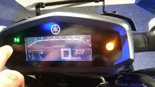 2019 Yamaha FZ V30 speedometer console explained [upl. by Ventura]