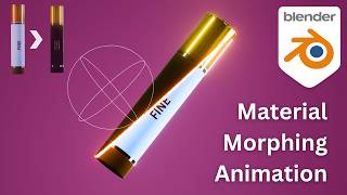 how to make a Material Morphing animation in blender  blender tutorial [upl. by Eceerahs792]