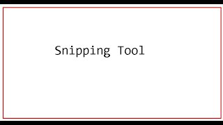 How to use snipping tool for screenshot [upl. by Moonier690]