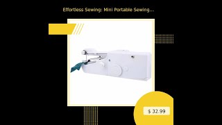 Effortless Sewing Mini Portable Sewing Machine for Quick Stitching [upl. by Maillw307]