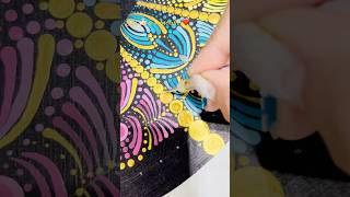 Dot mandala art dotmandala dotmandalapainting mandala youtubeshorts shorts rosé ytshorts art [upl. by Isak427]