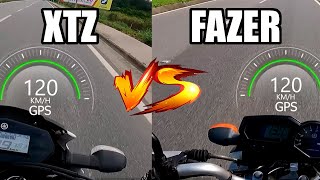 FAZER VS LANDER  Top Speed  Lado a lado 02 [upl. by Nnyledam]