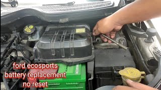 ford ecosports battery replacement no reset [upl. by Burkhard214]