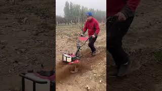 Gasoline weederSmall tillerDitching and soilraising machine [upl. by Enalahs]