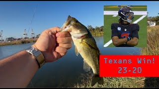 Quick Bass Fishing after a Texans DUB [upl. by Coppinger]