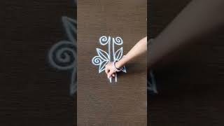 sidebordermuggulu rangolidesigns muggulu youtubeshorts shortsfeed borderrangoli kolamdesigns [upl. by Kimmie533]