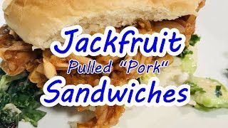 Jackfruit Pulled Pork Sandwiches  With Gluten free option [upl. by Hsizan]