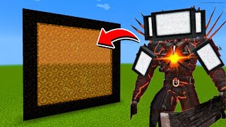 How to Make A Portal To The Energized Titan Tv Man Dimension in Minecraft [upl. by Milan]