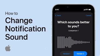 Change Notification Sound on iPhone  iOS 17 Tutorial [upl. by Moyna]