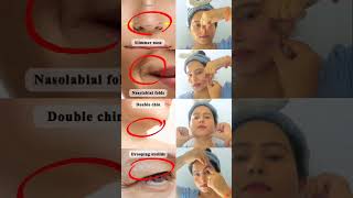 📛🤯antiageing face yogaglowing skinremove drooping eyelid smile lineslim nosespadatryit🤯️shorts [upl. by Wavell]