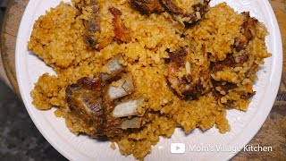 How to Make Mutton Pilau Rice  Goat Ribs Pilau Rice  Ugandan Style  Moms Village Kitchen [upl. by Lammond]